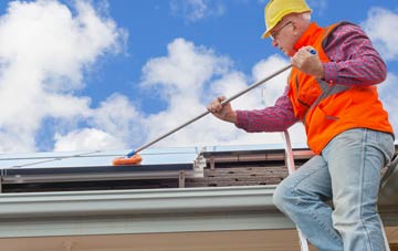 Frog End soft wash roof cleaning